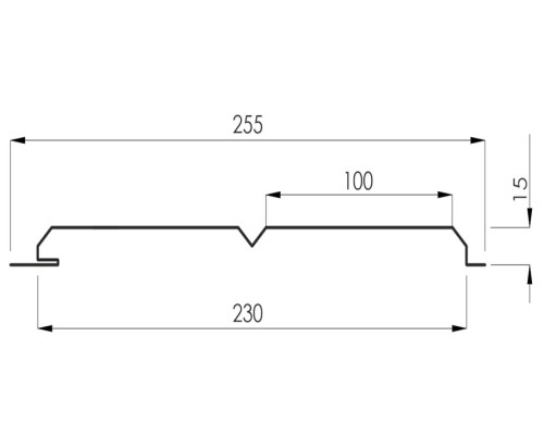 Евробрус, 0,45мм, RAL, м2 металлический сайдинг