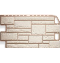 Камень Белый 0,46м2 Альта-Профиль фасадная панель