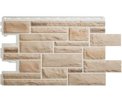 Камень Пражский 01-светлый бежевый 0,38м2 Альта-Профиль фасадная панель
