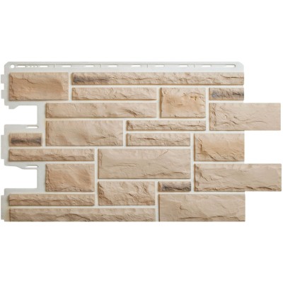 Купить Камень Пражский 01-светлый бежевый 0,38м2 Альта-Профиль фасадная панель