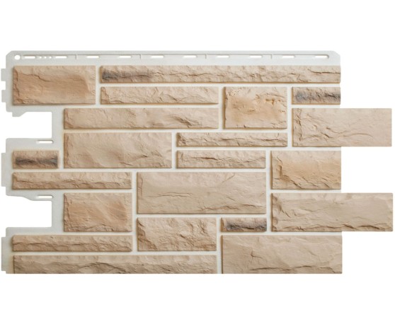 Камень Пражский 01-светлый бежевый 0,38м2 Альта-Профиль Под камень