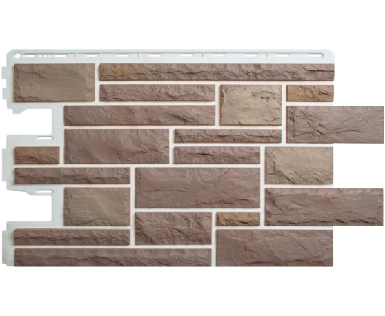 Камень Пражский 03 - кофейный 0,38м2 Альта-Профиль Под камень