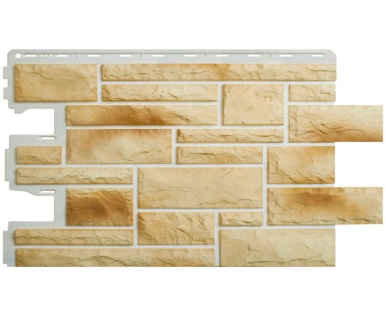 Камень Пражский 04 - желто-бежевый 0,38м2 Альта-Профиль Под камень