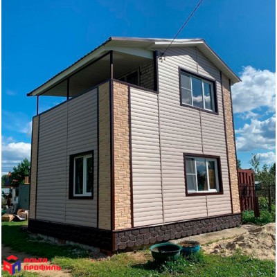 Купить Камень Пражский 04 - желто-бежевый 0,38м2 Альта-Профиль фасадная панель