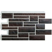 Камень Пражский 05 - темно-коричневый 0,38м2 Альта-Профиль