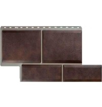 Камень Флорентийский Коричневый 0,42м2 Альта-Профиль фасадная панель