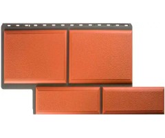 Камень Флорентийский Терракотовый 0,42м2 Альта-Профиль фасадная панель