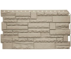 Камень Скалистый ЭКО Кремовый 0,47м2 Альта-Профиль фасадная панель