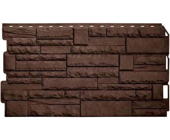 Камень Скалистый ЭКО коричневый 0,47м2 Альта-Профиль Под камень