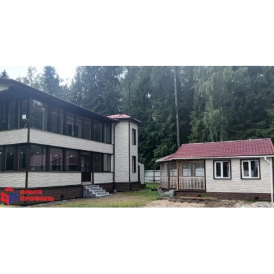 Купить Камень Скалистый ЭКО коричневый 0,47м2 Альта-Профиль фасадная панель