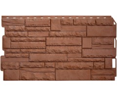 Камень Скалистый ЭКО Терракотовый 0,47м2 Альта-Профиль фасадная панель