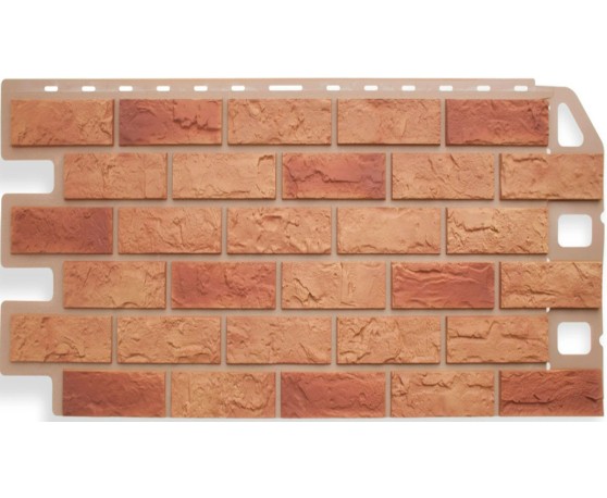Кирпич Бежевый КОМБИ 0,46м2 Альта-Профиль Под кирпич