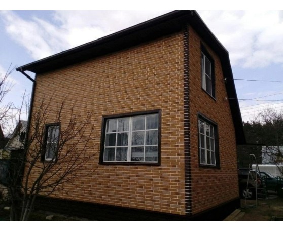 Кирпич Бежевый КОМБИ 0,46м2 Альта-Профиль Под кирпич-1