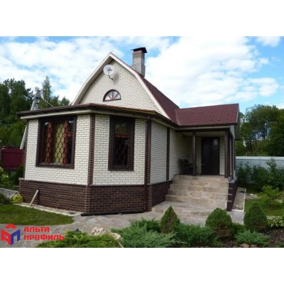 Купить Кирпич Белый 0,46м2 Альта-Профиль фасадная панель
