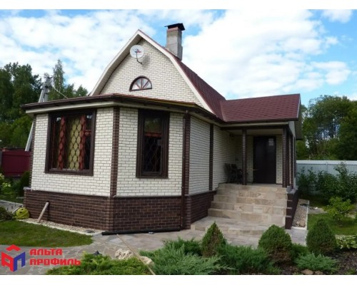 Купить Кирпич Белый 0,46м2 Альта-Профиль фасадная панель