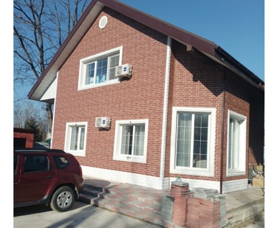 Кирпич рижский 01 коричневый  0,4м2 Альта-Профиль Под кирпич-1