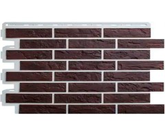 Кирпич рижский 05  темно-коричневый 0,4м2 Альта-Профиль фасадная панель