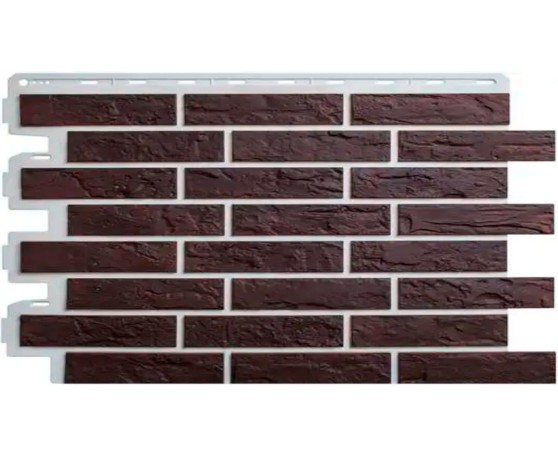 Кирпич рижский 05  темно-коричневый 0,4м2 Альта-Профиль Под кирпич