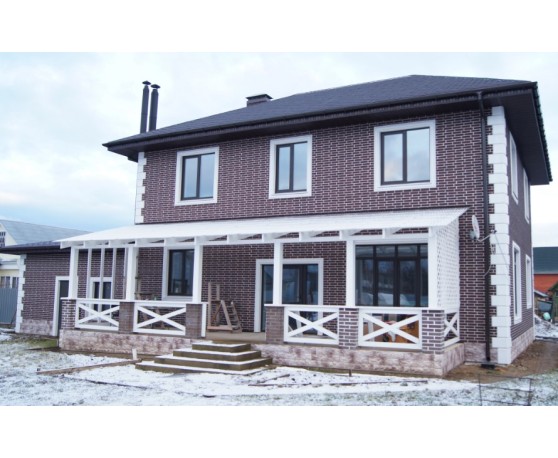 Кирпич рижский 05  темно-коричневый 0,4м2 Альта-Профиль Под кирпич-1