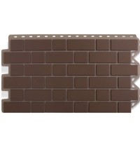 Кирпич клинкерный Коричневый  0,48м2 Альта-Профиль фасадная панель