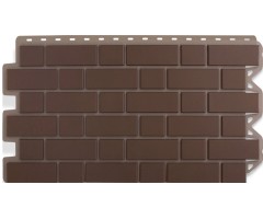 Кирпич клинкерный Коричневый  0,48м2 Альта-Профиль фасадная панель