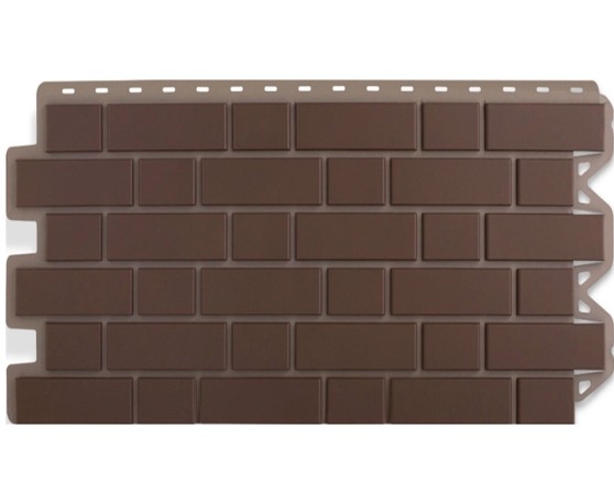 Кирпич клинкерный Коричневый  0,48м2 Альта-Профиль Под кирпич
