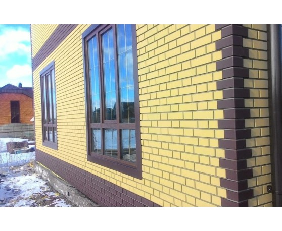 Кирпич клинкерный Желтый  0,48м2 Альта-Профиль Под кирпич-1