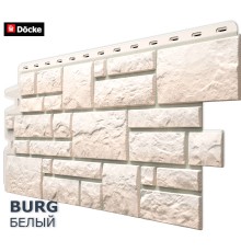 Бург Белый  0,42м2 Деке фасадная панель