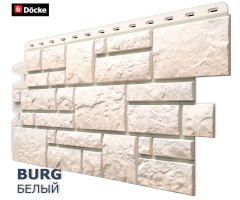 Бург Белый  0,42м2 Деке фасадная панель