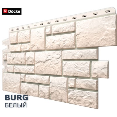 Купить Бург Белый  0,42м2 Деке фасадная панель