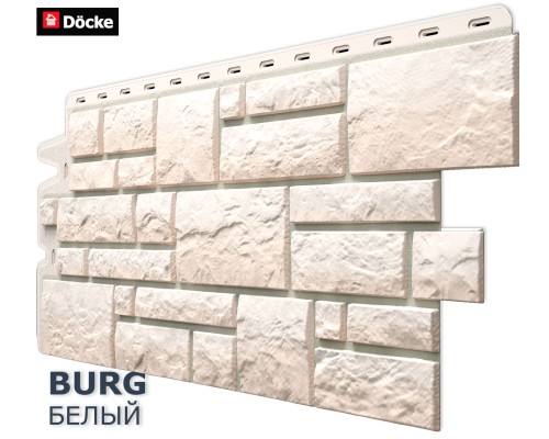 Купить Бург Белый  0,42м2 Деке фасадная панель
