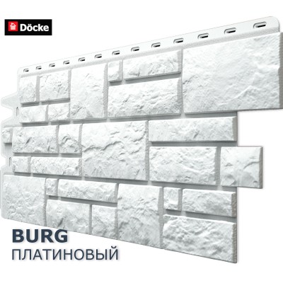 Купить Бург Платиновый  0,42м2 Деке фасадная панель