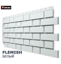 Флемиш Белый  0,46м2 Деке фасадная панель