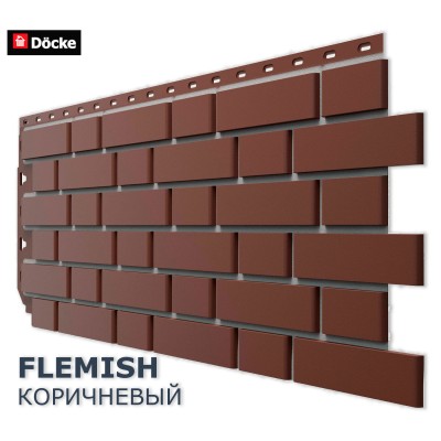 Купить Флемиш Коричневый 0,46м2 Деке фасадная панель