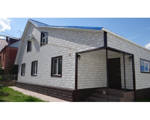 Купить Бург Белый  0,42м2 Деке фасадная панель