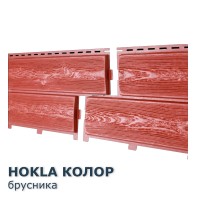 Хокла Колор Брусника  0,5 м2 Ю-пласт фасадная панель