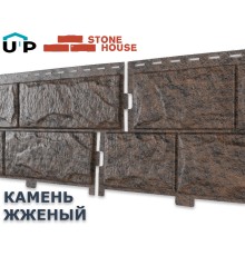 Камень Жженый 0,68м2 Ю-Пласт фасадная панель