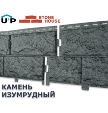 Камень Изумрудный 0,68м2 Ю-Пласт фасадная панель