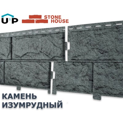 Купить Камень Изумрудный 0,68м2 Ю-Пласт фасадная панель