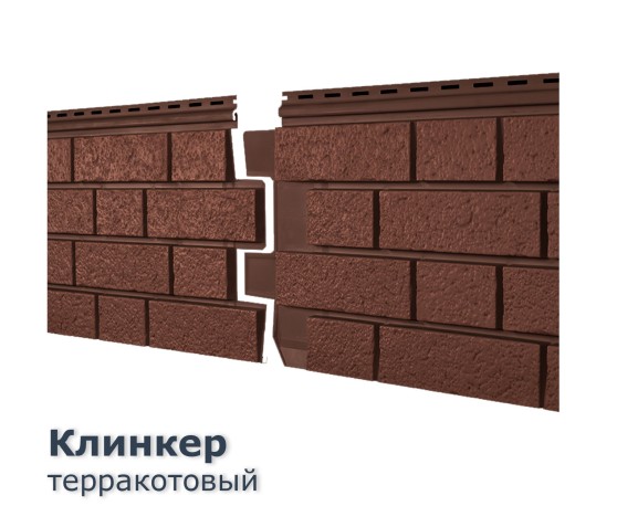 Клинкер Терракотовый 0,57м2 Ю-Пласт Под кирпич