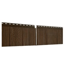 Хокла Щепа Каштановый  0,412 м2 Ю-пласт фасадная панель