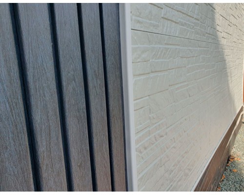 Купить Планкен Угольный 0,72м2 Ю-Пласт виниловый сайдинг