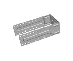 Подвес прямой 200мм, 1мм фасадный