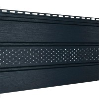 Софит ГРАФИТ частичн.перфорирация, 3*0,3м, ПВХ