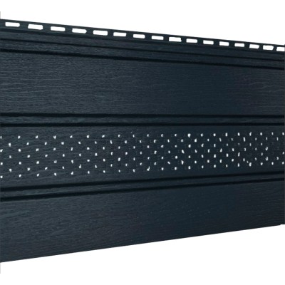 Купить Софит ГРАФИТ частичн.перфорирация, 3*0,3м, ПВХ