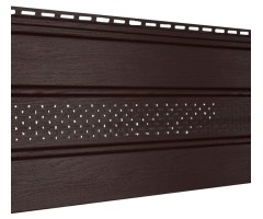 Софит ШОКОЛАД  частичн.перфорирация, 3*0,3м, ПВХ