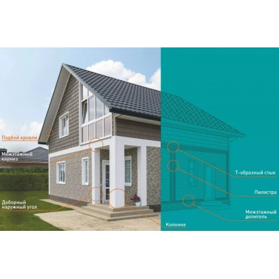 Купить Разделитель 120мм, 3м, Белый Ю-Пласт ДЕКОР