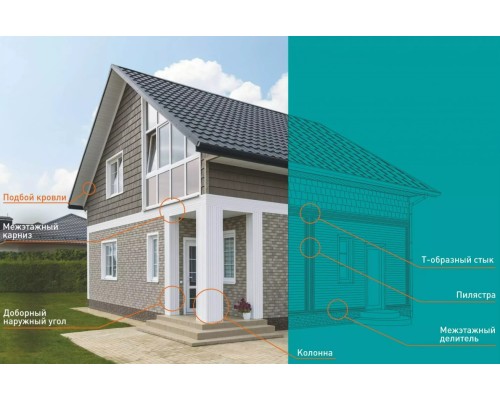 Купить Разделитель 120мм, 3м, Белый Ю-Пласт ДЕКОР