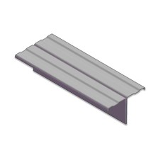 Вертикальный Т-образный профиль  27*76*1,2мм, 3м ПОЛИМЕР