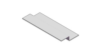 Вертикальный промежуточный профиль  40x21.5x20*0,8мм, 3м ЦИНК